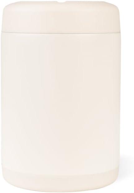 imageHydroJug Standard Can Cooler  2in1 Insulated Can Cooler Cup  Stainless Steel Can Holder with NonSlip Rubber Base  ScrewTop Lid  Dishwasher Safe  12oz SageCream