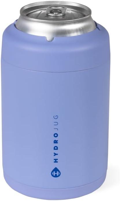 imageHydroJug Standard Can Cooler  2in1 Insulated Can Cooler Cup  Stainless Steel Can Holder with NonSlip Rubber Base  ScrewTop Lid  Dishwasher Safe  12oz SagePeri
