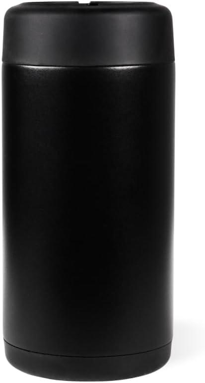 imageHydroJug Standard Can Cooler  2in1 Insulated Can Cooler Cup  Stainless Steel Can Holder with NonSlip Rubber Base  ScrewTop Lid  Dishwasher Safe  12oz SageBlack
