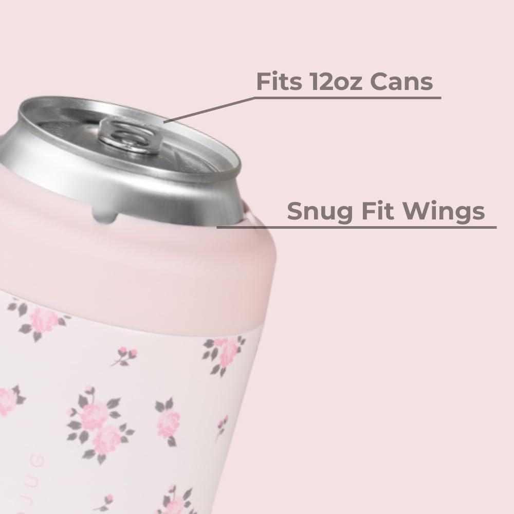 imageHydroJug Standard Can Cooler  2in1 Insulated Can Cooler Cup  Stainless Steel Can Holder with NonSlip Rubber Base  ScrewTop Lid  Dishwasher Safe  12oz SageWildrose