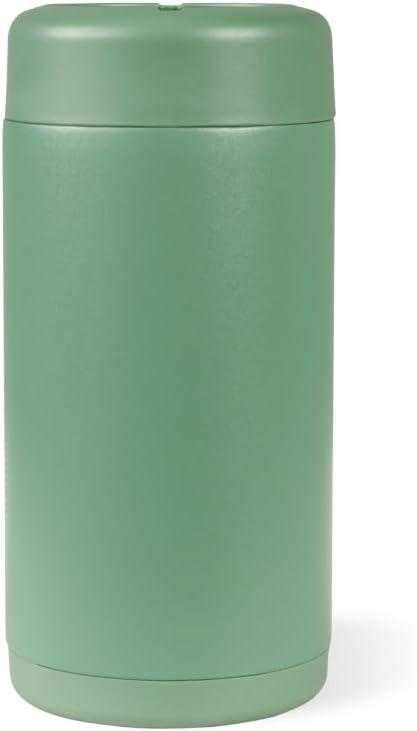 imageHydroJug Standard Can Cooler  2in1 Insulated Can Cooler Cup  Stainless Steel Can Holder with NonSlip Rubber Base  ScrewTop Lid  Dishwasher Safe  12oz SageSage