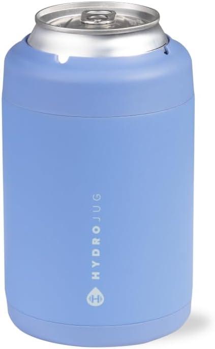 imageHydroJug Standard Can Cooler  2in1 Insulated Can Cooler Cup  Stainless Steel Can Holder with NonSlip Rubber Base  ScrewTop Lid  Dishwasher Safe  12oz SageLight Blue