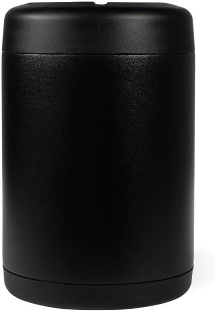 imageHydroJug Standard Can Cooler  2in1 Insulated Can Cooler Cup  Stainless Steel Can Holder with NonSlip Rubber Base  ScrewTop Lid  Dishwasher Safe  12oz SageBlack