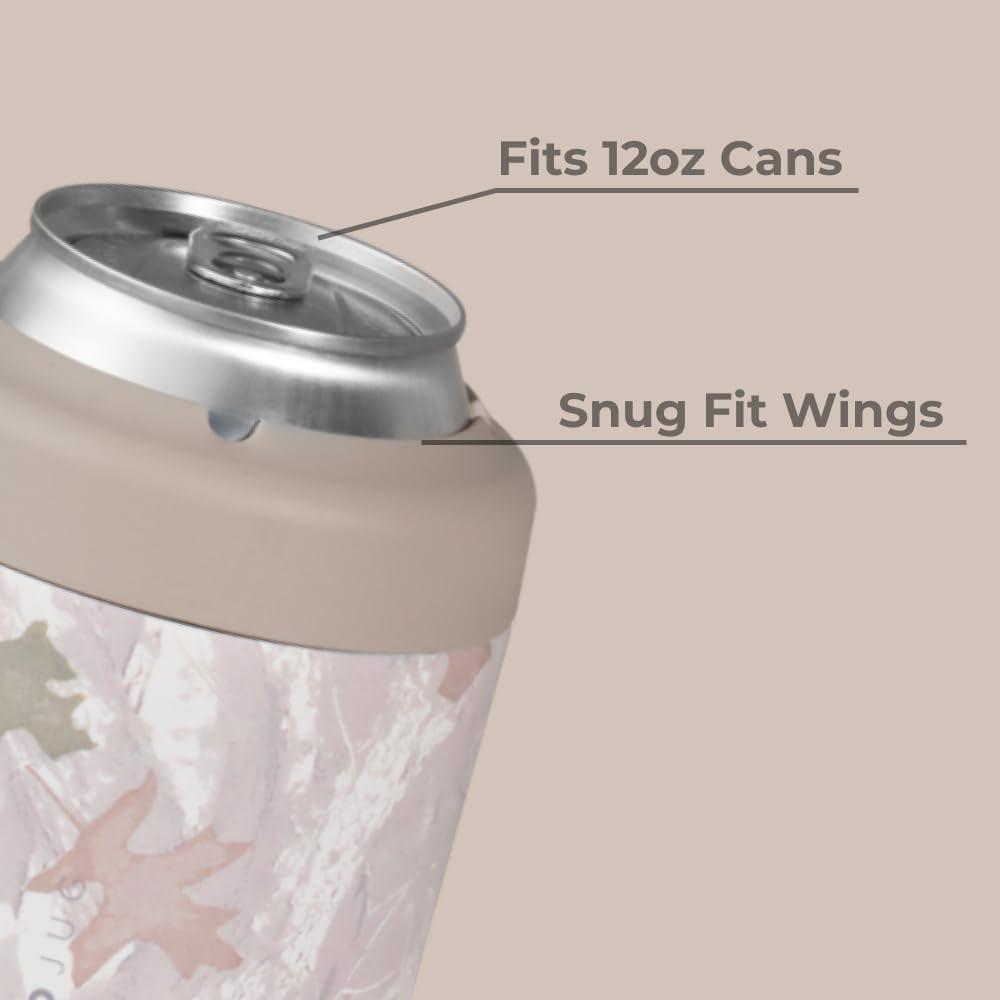 imageHydroJug Standard Can Cooler  2in1 Insulated Can Cooler Cup  Stainless Steel Can Holder with NonSlip Rubber Base  ScrewTop Lid  Dishwasher Safe  12oz SageCamo