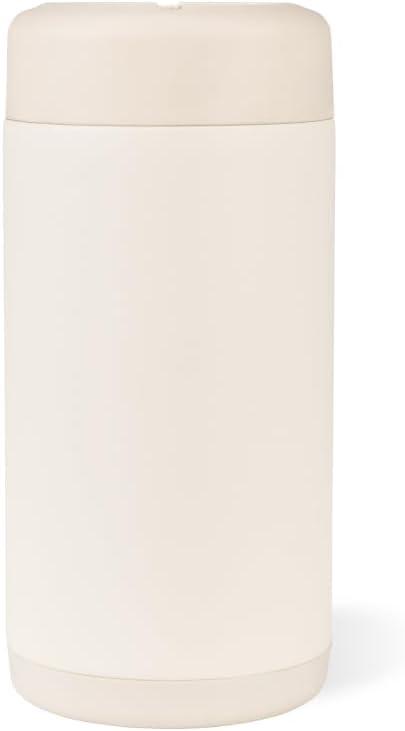 imageHydroJug Standard Can Cooler  2in1 Insulated Can Cooler Cup  Stainless Steel Can Holder with NonSlip Rubber Base  ScrewTop Lid  Dishwasher Safe  12oz SageCream
