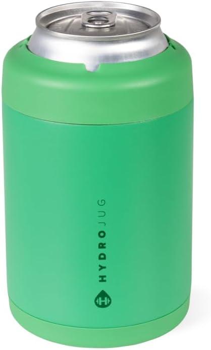 imageHydroJug Standard Can Cooler  2in1 Insulated Can Cooler Cup  Stainless Steel Can Holder with NonSlip Rubber Base  ScrewTop Lid  Dishwasher Safe  12oz SageClover