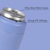 imageHydroJug Standard Can Cooler  2in1 Insulated Can Cooler Cup  Stainless Steel Can Holder with NonSlip Rubber Base  ScrewTop Lid  Dishwasher Safe  12oz SagePeri