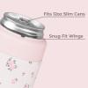 imageHydroJug Standard Can Cooler  2in1 Insulated Can Cooler Cup  Stainless Steel Can Holder with NonSlip Rubber Base  ScrewTop Lid  Dishwasher Safe  12oz SageWildrose