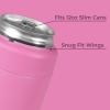imageHydroJug Standard Can Cooler  2in1 Insulated Can Cooler Cup  Stainless Steel Can Holder with NonSlip Rubber Base  ScrewTop Lid  Dishwasher Safe  12oz SageTaffy