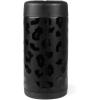 imageHydroJug Standard Can Cooler  2in1 Insulated Can Cooler Cup  Stainless Steel Can Holder with NonSlip Rubber Base  ScrewTop Lid  Dishwasher Safe  12oz SageBlack Leopard