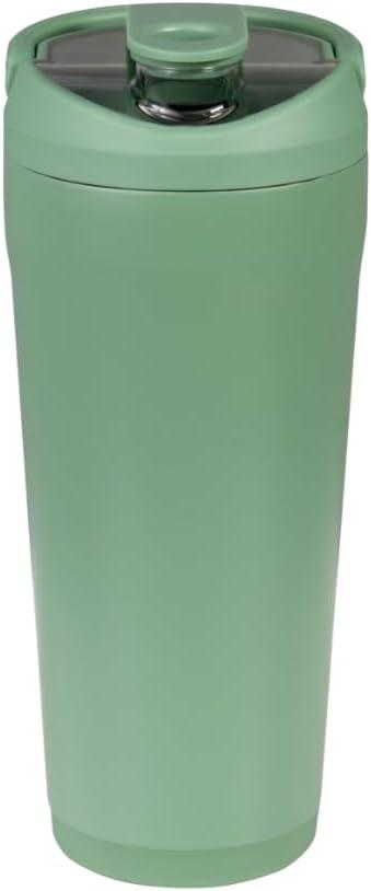 imageHydroJug 24 oz New Stainless Steel Shaker  Insulated Leakproof BPAFree with Silent Mixing Grate  No Clumps No Noise  Premium Shaker for Fitness Sports ampamp Everyday Use Black LeopardSage