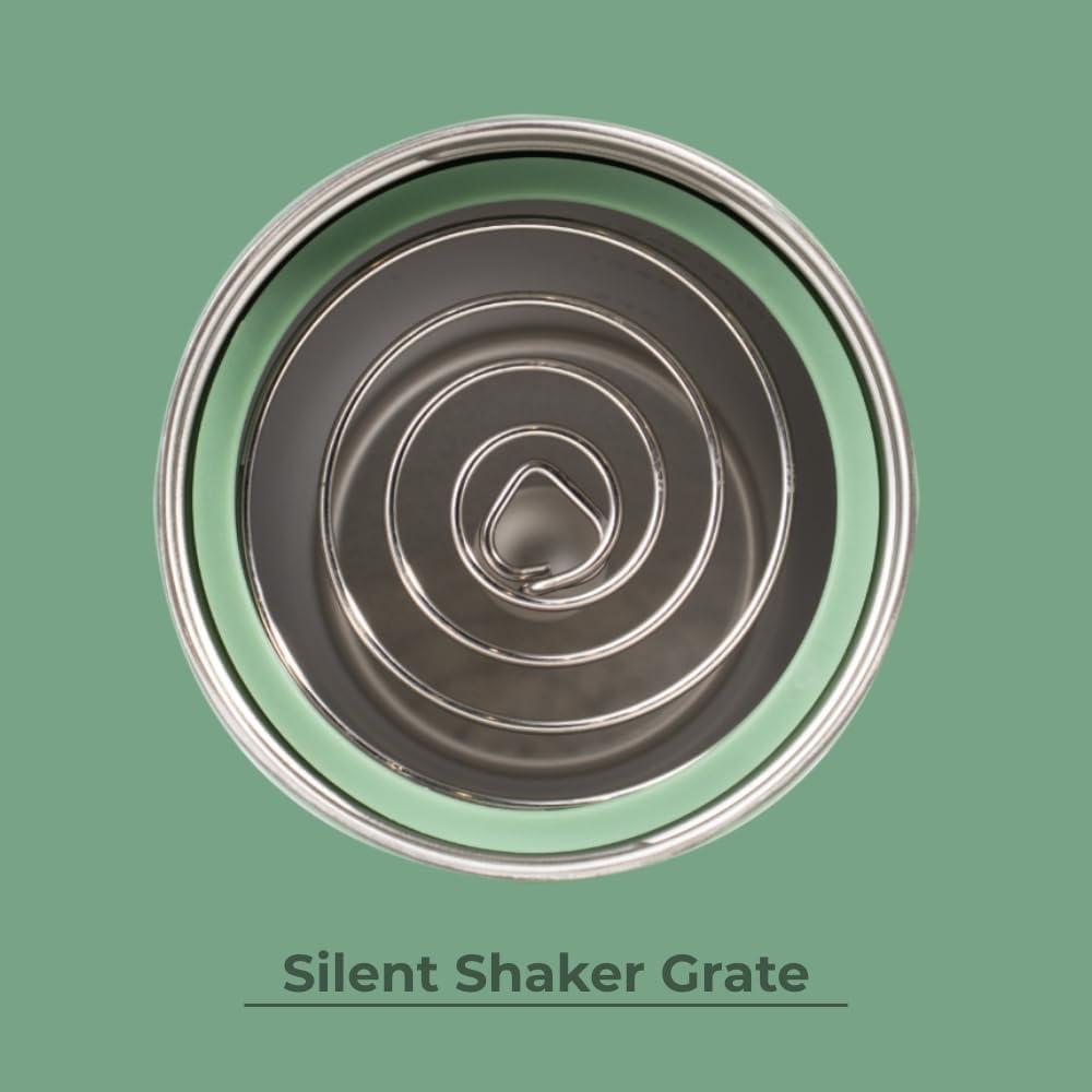 imageHydroJug 24 oz New Stainless Steel Shaker  Insulated Leakproof BPAFree with Silent Mixing Grate  No Clumps No Noise  Premium Shaker for Fitness Sports ampamp Everyday Use Black LeopardSage