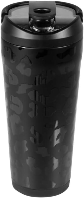 imageHydroJug 24 oz New Stainless Steel Shaker  Insulated Leakproof BPAFree with Silent Mixing Grate  No Clumps No Noise  Premium Shaker for Fitness Sports ampamp Everyday Use Black LeopardBlack Leopard