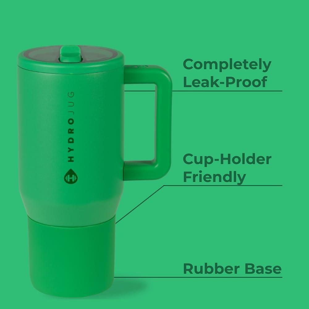 imageHydroJug Kids  20 oz Insulated Kids Water Bottle with Flip Straw ampamp Handle  LeakProof ampamp Durable  Perfect for School Sports Lunch Travel ampamp Camp BowsClover
