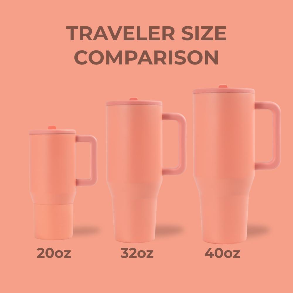 imageHydroJug Kids  20 oz Insulated Kids Water Bottle with Flip Straw ampamp Handle  LeakProof ampamp Durable  Perfect for School Sports Lunch Travel ampamp Camp BowsSummer Peach