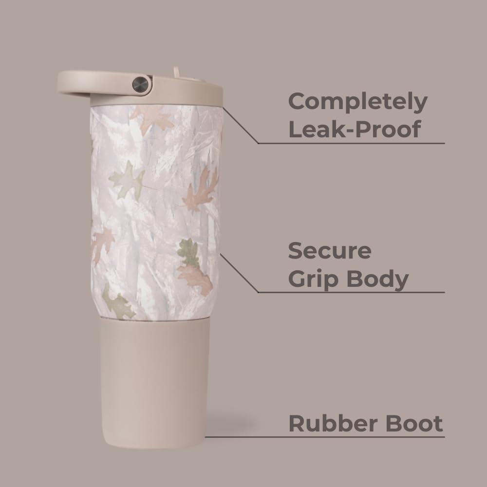 imageHydroJug Sport  Stainless Steel Tumbler with Straw Vacuum Insulated 20oz Leakproof Water Bottle Ergonomic Design Reusable Dishwasher Safe Rubber Base Durable for Gym or Outdoors BlackCamo