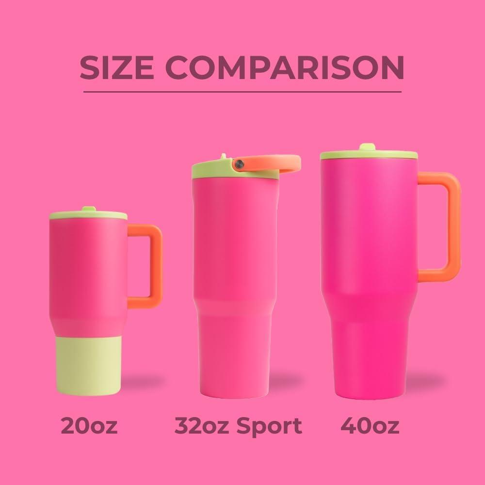 imageHydroJug Sport  Stainless Steel Tumbler with Straw Vacuum Insulated 20oz Leakproof Water Bottle Ergonomic Design Reusable Dishwasher Safe Rubber Base Durable for Gym or Outdoors BlackOrchid