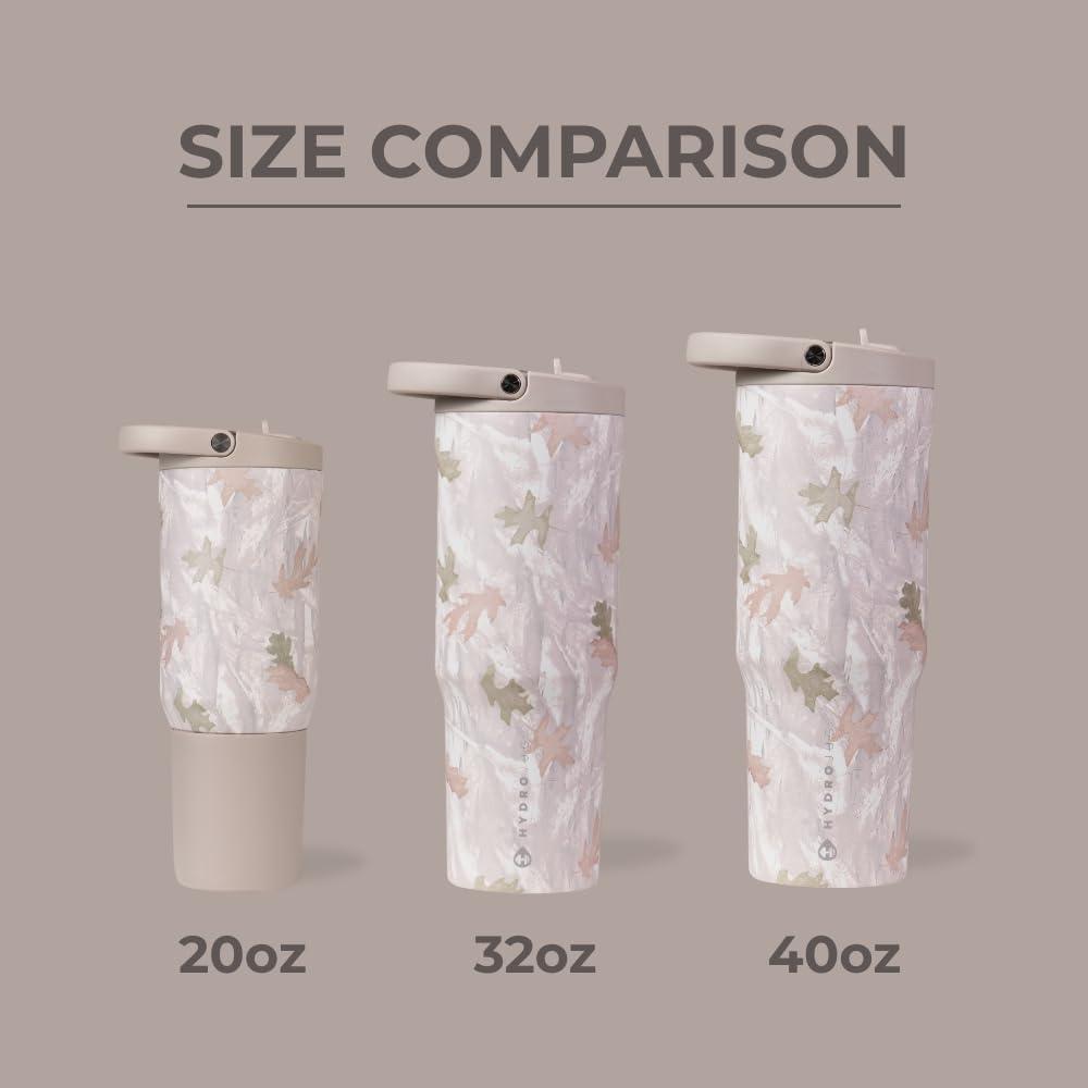 imageHydroJug Sport  Stainless Steel Tumbler with Straw Vacuum Insulated 20oz Leakproof Water Bottle Ergonomic Design Reusable Dishwasher Safe Rubber Base Durable for Gym or Outdoors BlackCamo