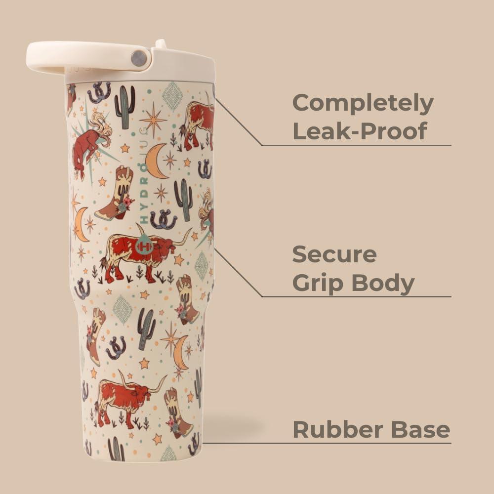 imageHydroJug Sport  Stainless Steel Tumbler with Straw Vacuum Insulated 20oz Leakproof Water Bottle Ergonomic Design Reusable Dishwasher Safe Rubber Base Durable for Gym or Outdoors BlackRodeo