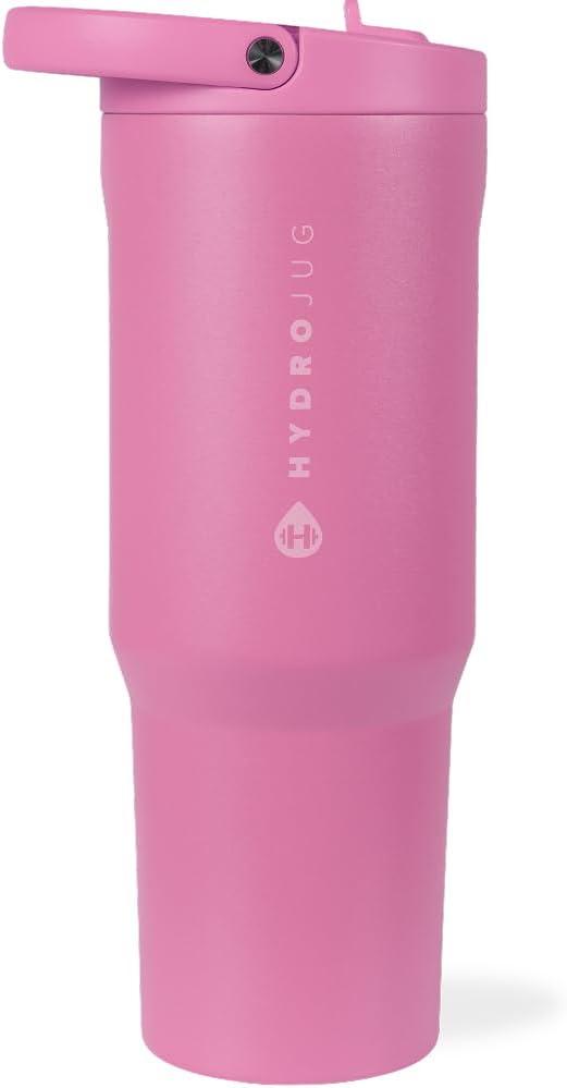imageHydroJug Sport  Stainless Steel Tumbler with Straw Vacuum Insulated 32oz Leakproof Water Bottle Ergonomic Design Reusable Dishwasher Safe Rubber Base Durable for Gym or Outdoors BlackTaffy