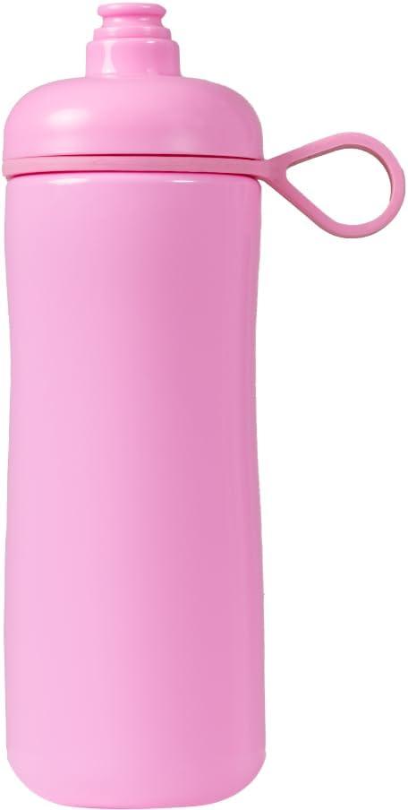 imageHydroJug Squeeze  27oz Water Bottles Sports Water Bottle with Push Cap Quick ampamp Easy Hydration Gym Water Bottles Easy Squeeze Bottle MauveBubblegum