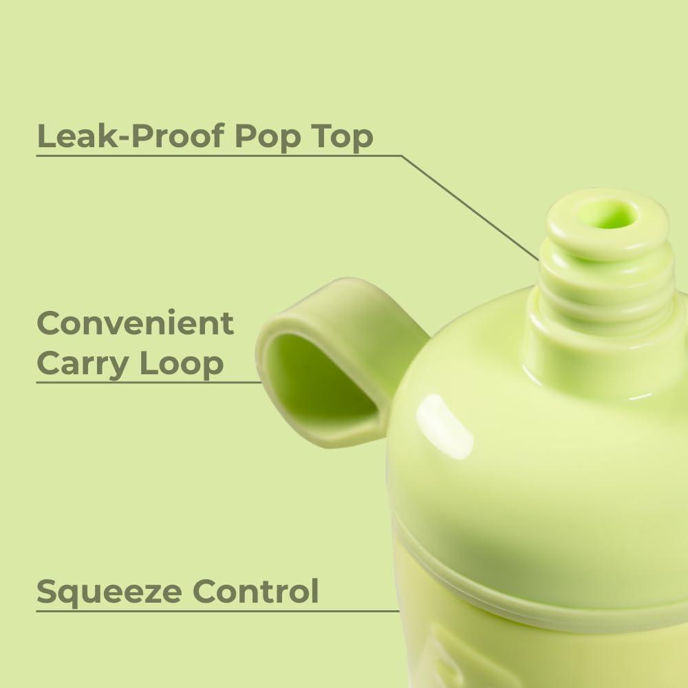 imageHydroJug Squeeze  27oz Water Bottles Sports Water Bottle with Push Cap Quick ampamp Easy Hydration Gym Water Bottles Easy Squeeze Bottle MauveHoneydew