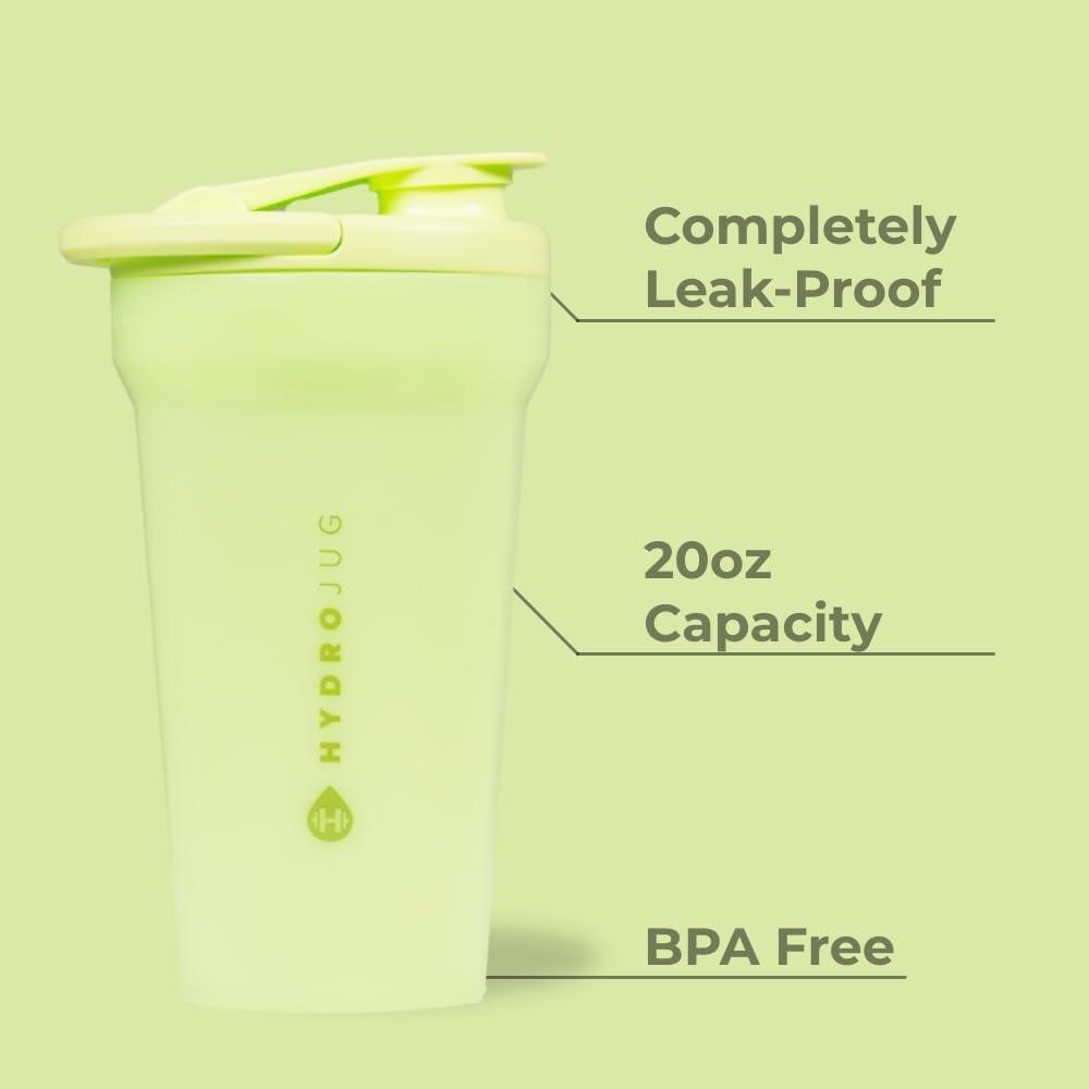 imageHydrojug 20 oz Noiseless Shaker Bottle  100 Leakproof Shaker Cup for Protein Mixes PreWorkout ampamp Supplement Shakes  Durable Easy Clean Design CreamHoneydew
