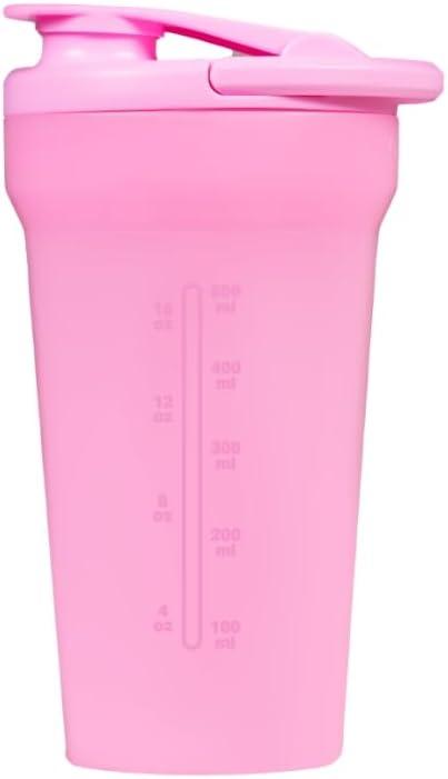 imageHydrojug 20 oz Noiseless Shaker Bottle  100 Leakproof Shaker Cup for Protein Mixes PreWorkout ampamp Supplement Shakes  Durable Easy Clean Design CreamBubblegum