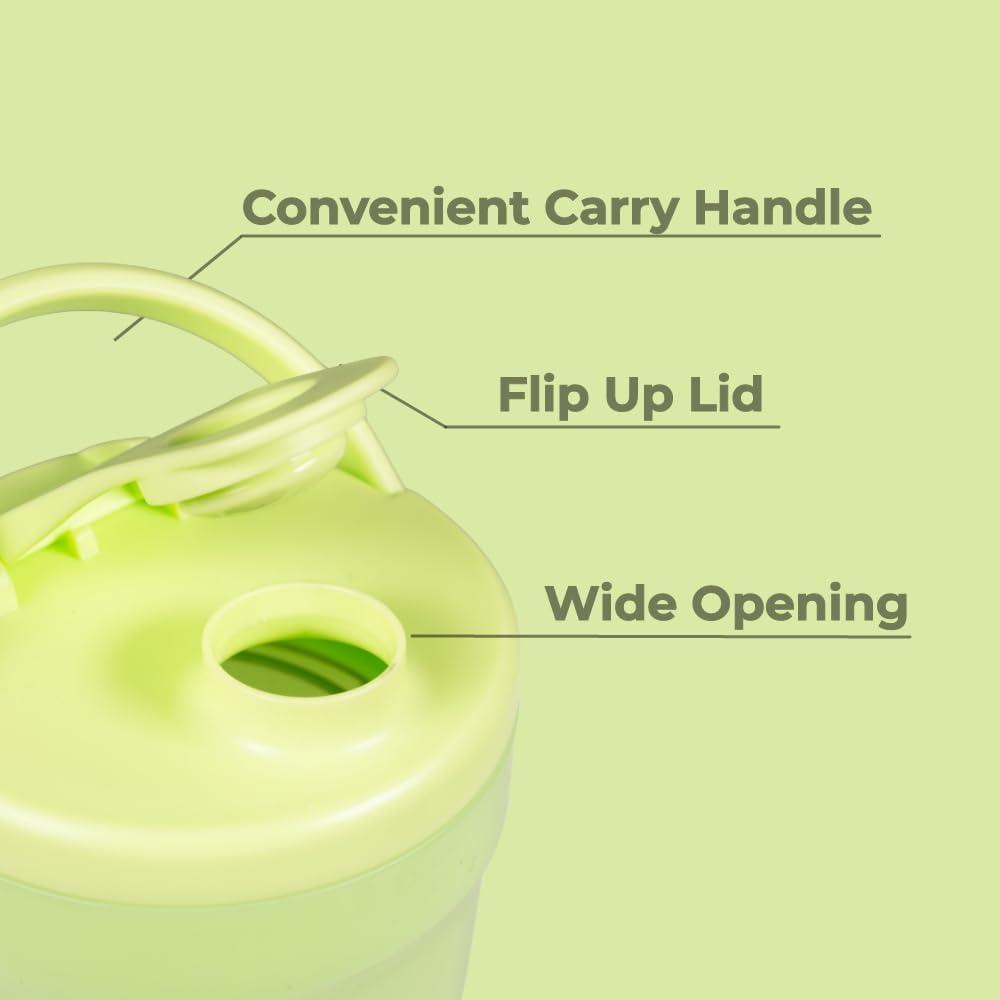 imageHydrojug 20 oz Noiseless Shaker Bottle  100 Leakproof Shaker Cup for Protein Mixes PreWorkout ampamp Supplement Shakes  Durable Easy Clean Design CreamHoneydew