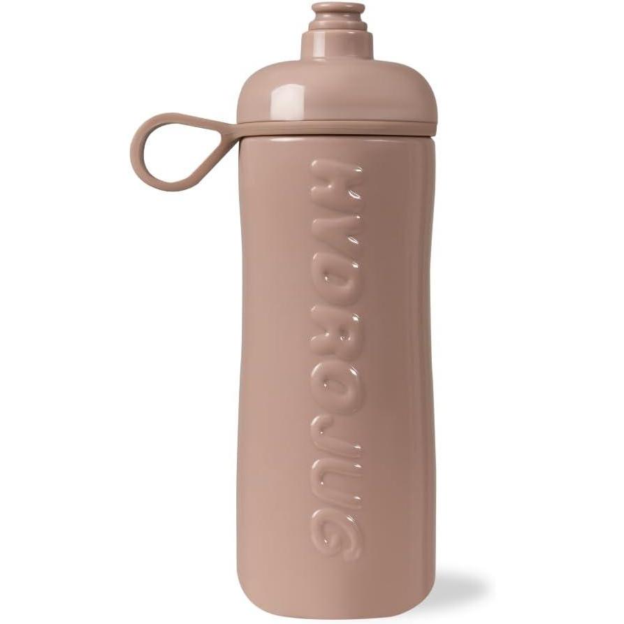 imageHydroJug Squeeze  27oz Water Bottles Sports Water Bottle with Push Cap Quick ampamp Easy Hydration Gym Water Bottles Easy Squeeze Bottle MauveMauve