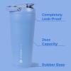 imageHydroJug 24 oz New Stainless Steel Shaker  Insulated Leakproof BPAFree with Silent Mixing Grate  No Clumps No Noise  Premium Shaker for Fitness Sports ampamp Everyday Use Black LeopardLight Blue