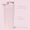 imageHydroJug 24 oz New Stainless Steel Shaker  Insulated Leakproof BPAFree with Silent Mixing Grate  No Clumps No Noise  Premium Shaker for Fitness Sports ampamp Everyday Use Black LeopardPink Sand