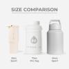 imageHydroJug Half Gallon Water Bottle 73oz  Refillable Reusable Jug With Carry Handle  Leakproof Guarantee  Great For OnTheGo Hydration  Dishwasher Safe BPA Free Light Blue Pro Jug V2White