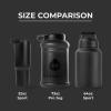 imageHydroJug Half Gallon Water Bottle 73oz  Refillable Reusable Jug With Carry Handle  Leakproof Guarantee  Great For OnTheGo Hydration  Dishwasher Safe BPA Free Light Blue Pro Jug V2Black