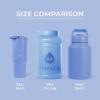 imageHydroJug Half Gallon Water Bottle 73oz  Refillable Reusable Jug With Carry Handle  Leakproof Guarantee  Great For OnTheGo Hydration  Dishwasher Safe BPA Free Light Blue Pro Jug V2Light Blue