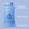 imageHydroJug Half Gallon Water Bottle 73oz  Refillable Reusable Jug With Carry Handle  Leakproof Guarantee  Great For OnTheGo Hydration  Dishwasher Safe BPA Free Light Blue Pro Jug V2Light Blue