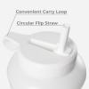imageHydroJug Half Gallon Water Bottle 73oz  Refillable Reusable Jug With Carry Handle  Leakproof Guarantee  Great For OnTheGo Hydration  Dishwasher Safe BPA Free Light Blue Pro Jug V2White