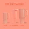 imageHydroJug Sport  Stainless Steel Tumbler with Straw Vacuum Insulated 20oz Leakproof Water Bottle Ergonomic Design Reusable Dishwasher Safe Rubber Base Durable for Gym or Outdoors BlackSummer Peach