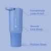 imageHydroJug Sport  Stainless Steel Tumbler with Straw Vacuum Insulated 20oz Leakproof Water Bottle Ergonomic Design Reusable Dishwasher Safe Rubber Base Durable for Gym or Outdoors BlackLight Blue