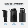 imageHydroJug Sport  Stainless Steel Tumbler with Straw Vacuum Insulated 64oz Leakproof Water Bottle Ergonomic Design Reusable Dishwasher Safe Rubber Base Durable for Gym or Outdoors Light BlueLight Blue
