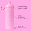 imageHydroJug Squeeze  27oz Water Bottles Sports Water Bottle with Push Cap Quick ampamp Easy Hydration Gym Water Bottles Easy Squeeze Bottle MauveBubblegum