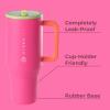 imageHydroJug Traveler  32 oz Water Bottle with Handle ampamp Flip Straw  Fits in Cup Holder Leak Resistant TumblerReusable Insulated Stainless Steel ampamp Rubber Base  Gifts for Women ampamp Men BlackOrchid
