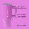 imageHydroJug Traveler  32 oz Water Bottle with Handle ampamp Flip Straw  Fits in Cup Holder Leak Resistant TumblerReusable Insulated Stainless Steel ampamp Rubber Base  Gifts for Women ampamp Men BlackPulse