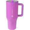 imageHydroJug Traveler  32 oz Water Bottle with Handle ampamp Flip Straw  Fits in Cup Holder Leak Resistant TumblerReusable Insulated Stainless Steel ampamp Rubber Base  Gifts for Women ampamp Men BlackPulse
