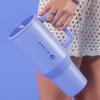 imageHydroJug Traveler  32 oz Water Bottle with Handle ampamp Flip Straw  Fits in Cup Holder Leak Resistant TumblerReusable Insulated Stainless Steel ampamp Rubber Base  Gifts for Women ampamp Men BlackPeri