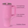 imageHydroJug Traveler  32 oz Water Bottle with Handle ampamp Flip Straw  Fits in Cup Holder Leak Resistant TumblerReusable Insulated Stainless Steel ampamp Rubber Base  Gifts for Women ampamp Men BlackTaffy