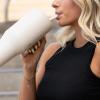 imageHydroJug Traveler  32 oz Water Bottle with Handle ampamp Flip Straw  Fits in Cup Holder Leak Resistant TumblerReusable Insulated Stainless Steel ampamp Rubber Base  Gifts for Women ampamp Men BlackCamo