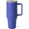 imageHydroJug Traveler  40 oz Water Bottle with Handle ampamp Flip Straw  Fits in Cup Holder Leak Resistant TumblerReusable Insulated Stainless Steel ampamp Rubber Base  Gifts for Women ampamp Men BlackLime Rickey