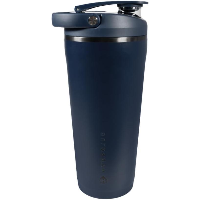 imageHydroJug 24 oz New Stainless Steel Shaker  Insulated Leakproof BPAFree with Silent Mixing Grate  No Clumps No Noise  Premium Shaker for Fitness Sports ampamp Everyday Use Black LeopardMidnight