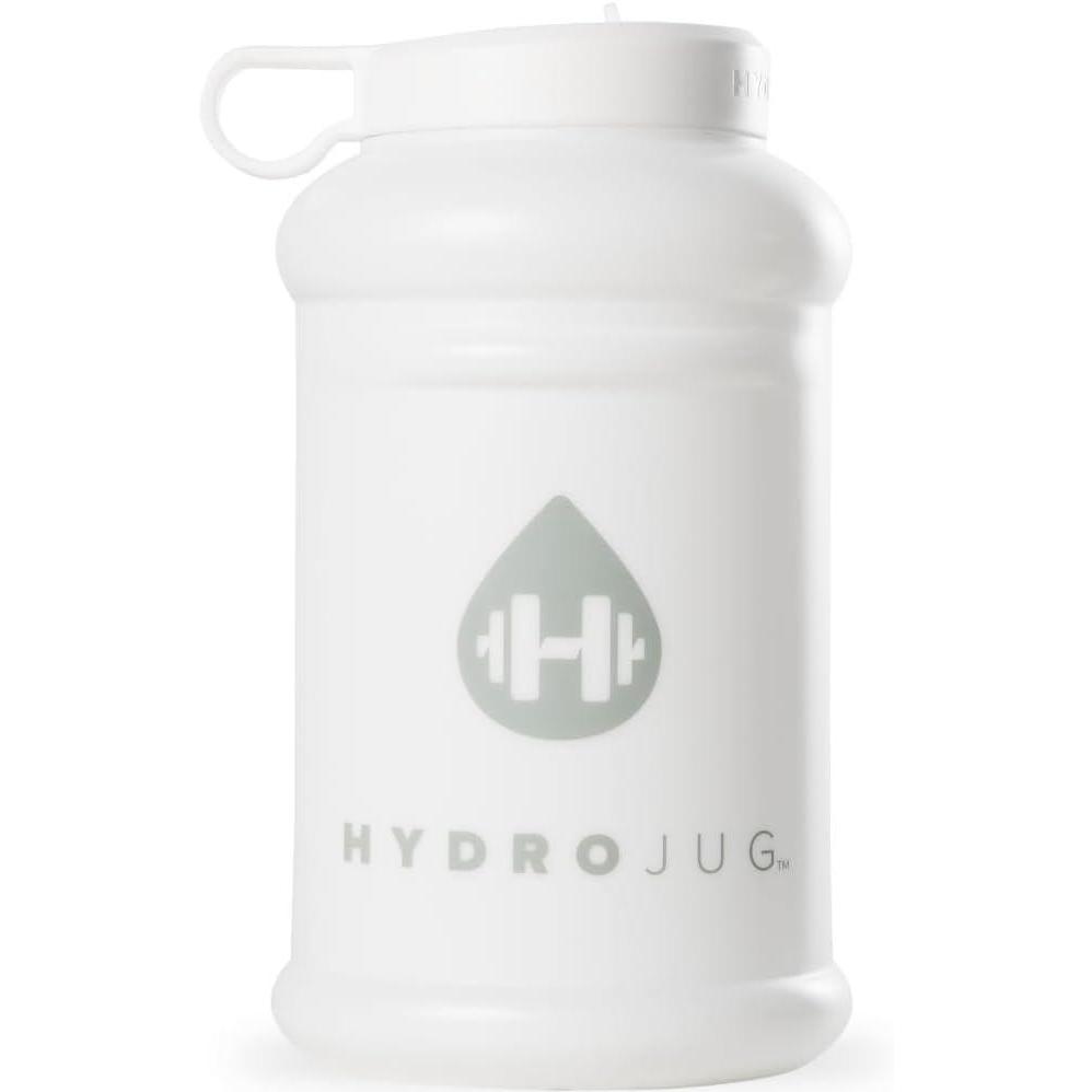 imageHydroJug Half Gallon Water Bottle 73oz  Refillable Reusable Jug With Carry Handle  Leakproof Guarantee  Great For OnTheGo Hydration  Dishwasher Safe BPA Free Light Blue Pro Jug V2White